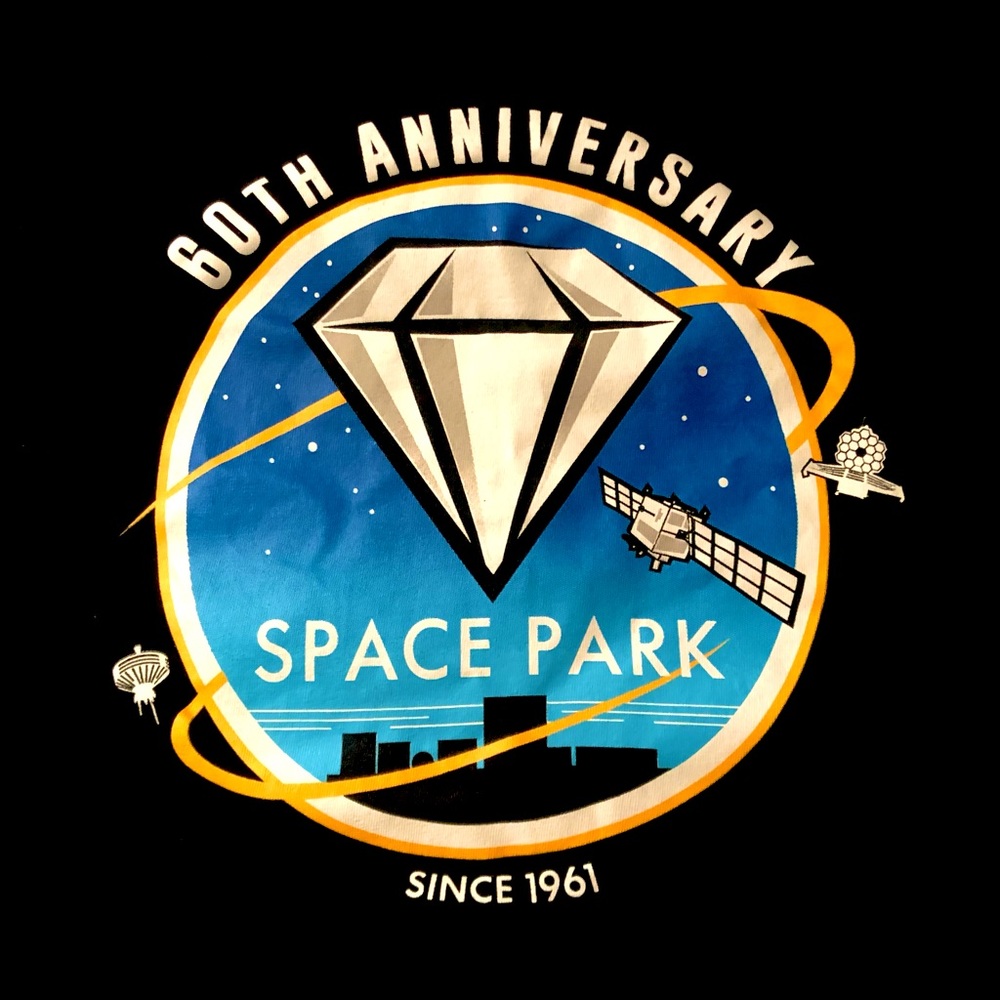 Space Park 60th Anniversary since 1961 black unisex cotton T-shirt XL
